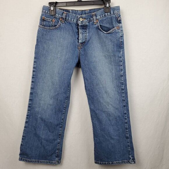 Lucky Brand Sz 8/29 Stretch Easy Rider Denim Capri - Picture 2 of 12